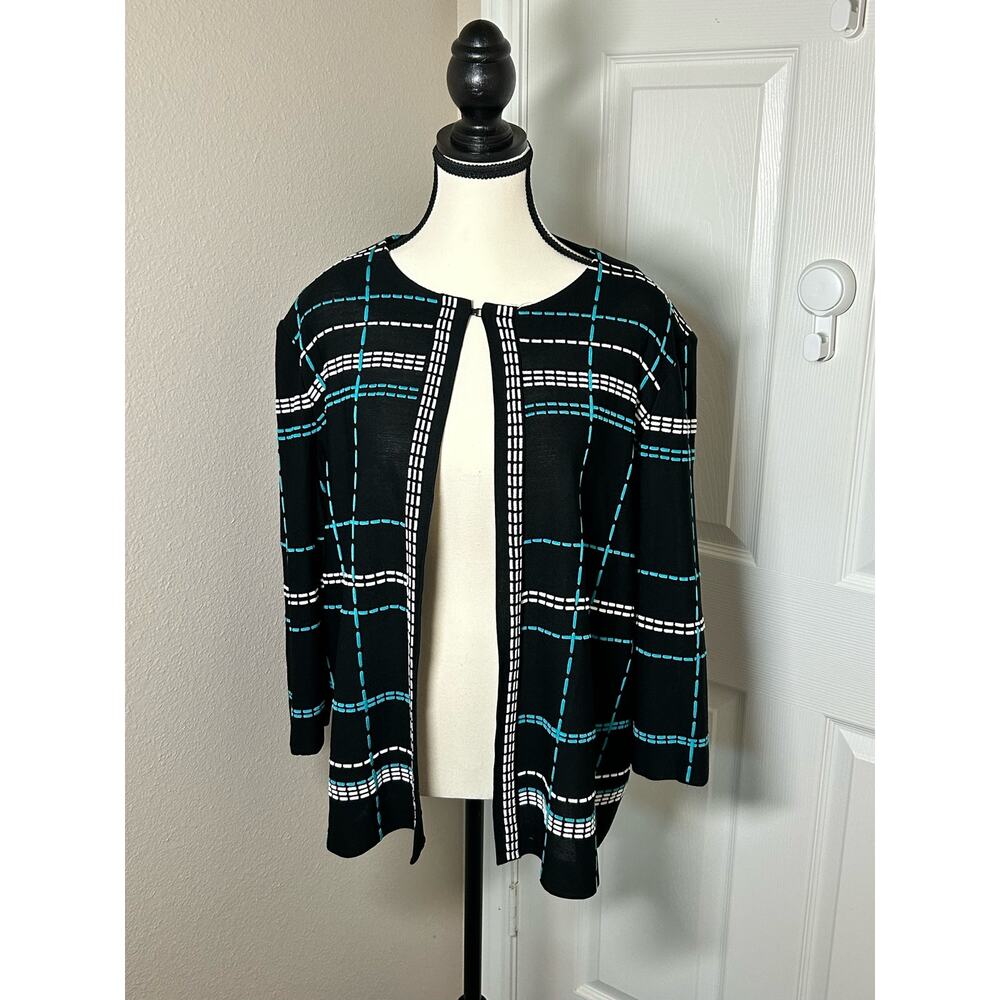 Ming Wang Patterned Jacket Blazer - image 1